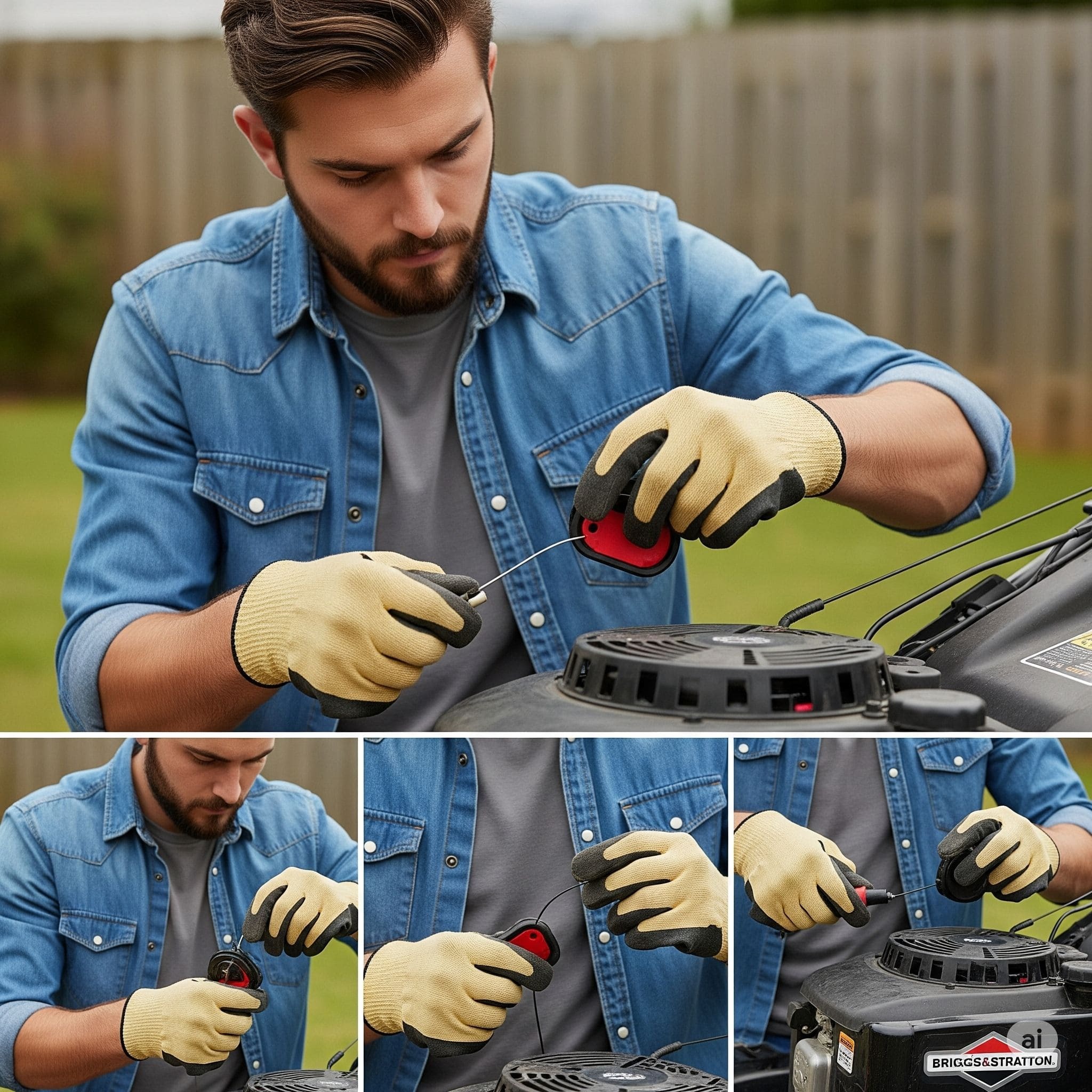 fixing briggs and stratton cord